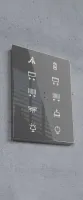 Zennio ZVIFXLX8 Flat XL X8. Стеклянный сенсорный выключатель - 8 кнопки, цвет: произвольный