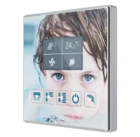 Zennio ZVI-SQTMDD Square TMD-Display / Контроллер комнатный KNX, дисплей 1.8 дюймов, 5 кнопок