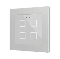 Zennio ZVIFR55X4 Емкостный сенсорный переключатель с RGB-подсветкой (55 x 55 мм) Flat RGB 55