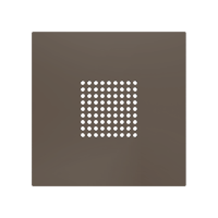 Zennio ZS70CRBOXM ZS70. RingBOX - накладка на дверной звонок KNX 70x70 мм, мокко