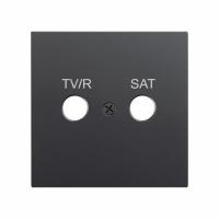 Zennio ZS70CTVRSA ZS70. Крышка для вставки TV-R/SAT 70x70 мм, антрацит