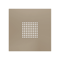 Zennio ZS70CRBOXC ZS70. RingBOX - накладка на дверной звонок KNX 70x70 мм, шампань