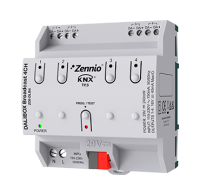 Zennio ZDI-DLB4 DALIBOX Broadcast 4CH / Интерфейс KNX-DALI, 4 канала, 20 балластов каждый