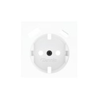 Zennio ZS55CSC2USMW ZS55, Крышка для розетки Schuko с разъемами USB C и A 55x55 мм, Матовый белый