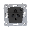Zennio ZS55IEUA1US ZS55 — евро-американская розетка с USB C.