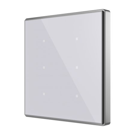 Zennio ZVI-SQTMD1-A Square TMD/Выключатель сенсорный KNX, 1 кнопочный, термодатчик, термостат