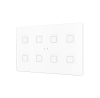 Zennio ZVITXLX8W Выключатель сенсорный KNX Tecla XL X8,  8-кнопочный,  PC-ABS пластик, цвет: белый