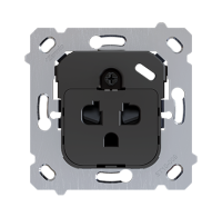 Zennio ZS55IEUA + ZS55CEUAX ZS55 – евро-американская розетка.