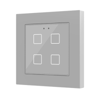 Zennio ZVIF55X4VT Емкостный сенсорный выключатель с подсветкой (55 x 55 мм) Flat 55 X4 vT