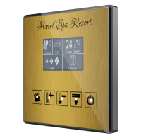 Zennio ZVI-SQTMDD Square TMD-Display / Контроллер комнатный KNX, дисплей 1.8 дюймов, 5 кнопок