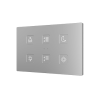 Zennio ZVITXLX6 Емкостный сенсорный выключатель с подсветкой Tecla XL X6