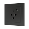 Zennio ZS55IEUA1US ZS55 — евро-американская розетка с USB C.