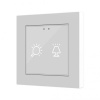 Zennio ZVIF55X2VT Емкостный сенсорный выключатель с подсветкой (55 x 55 мм) Flat 55 X2 vT
