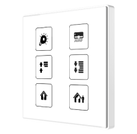Zennio ZVI-SQTMD1-A Square TMD/Выключатель сенсорный KNX, 1 кнопочный, термодатчик, термостат