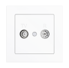 Zennio 8300014 + 15XX ZS55 — Розетка для антенны TV-R