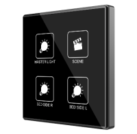 Zennio ZVI-SQTMD1-A Square TMD/Выключатель сенсорный KNX, 1 кнопочный, термодатчик, термостат