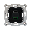 Zennio ZSI2UCA + ZS55C2UCAY Двойное зарядное устройство USB C+A 5 В / 3,5 А ZS55 – USB C+A Charger