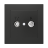 Zennio 8300014 + 15XX ZS55 — Розетка для антенны TV-R