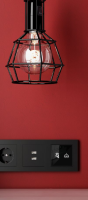 Zennio ZVIF55X4VTA Выключатель сенсорный KNX Flat 55 X4, версия vT,  4-кнопочный, цвет: черный