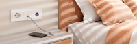 Zennio ZVIF55X4VTA Выключатель сенсорный KNX Flat 55 X4, версия vT,  4-кнопочный, цвет: черный