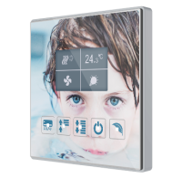Zennio ZVI-SQTMDD Square TMD-Display / Контроллер комнатный KNX, дисплей 1.8 дюймов, 5 кнопок