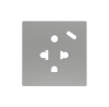 Zennio ZS55IEUA1US ZS55 — евро-американская розетка с USB C.
