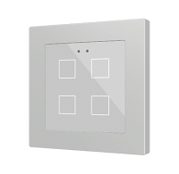 Zennio ZVIFR55X4 Емкостный сенсорный переключатель с RGB-подсветкой (55 x 55 мм) Flat RGB 55