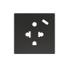 Zennio ZS55IEUA1US ZS55 — евро-американская розетка с USB C.