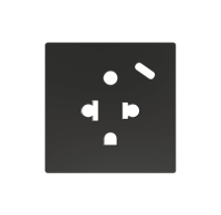 Zennio ZS55IEUA1US ZS55 — евро-американская розетка с USB C.